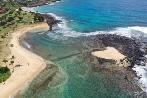 Drone Photo of Poipu Beach Park